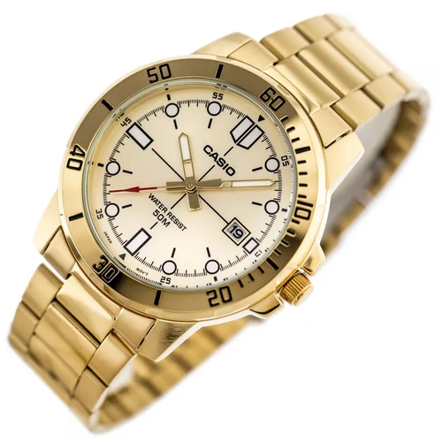 CASIO MTP-VD01G-9E vyriškas auksinis laikrodis image 2