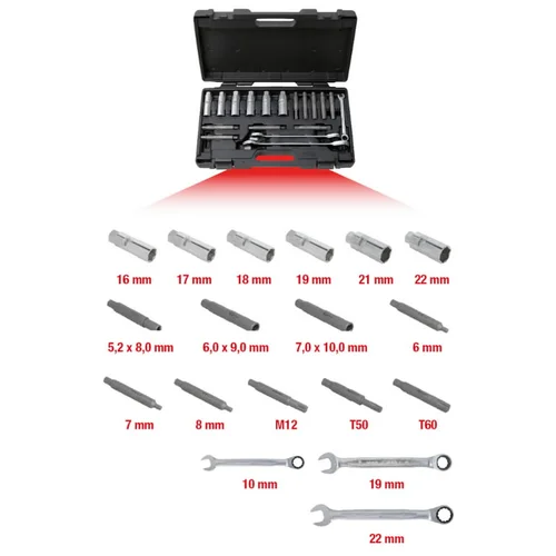KS Tools 18 dalių pagrindinis įrankių rinkinys image 2