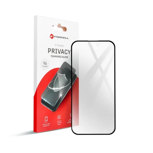 Forcell privatumo stiklas iPhone 14 Pro Max, juodas image 2