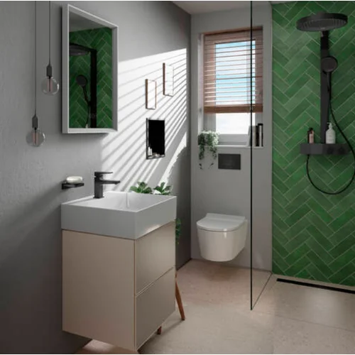 Hansgrohe Rainfinity 360 1jet, ShowerTablet 350, Juoda matinė image 2