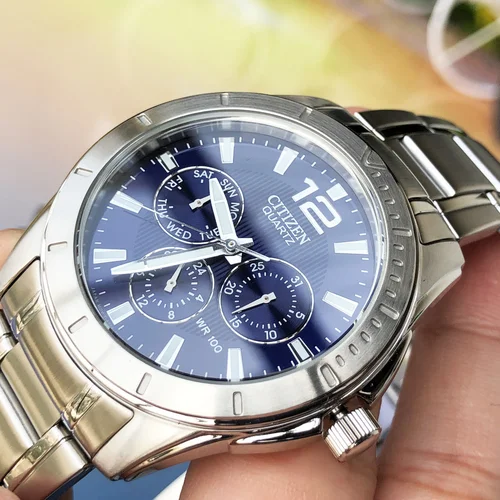 Citizen AG8300-52L vyriškas laikrodis mėlynu ciferblatu image 3