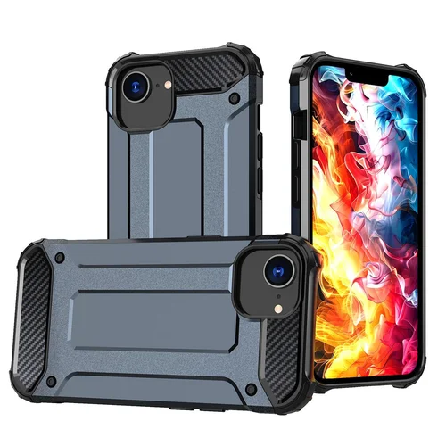 Hibridinė Armor dėklas iPhone 16e, mėlynas image 1