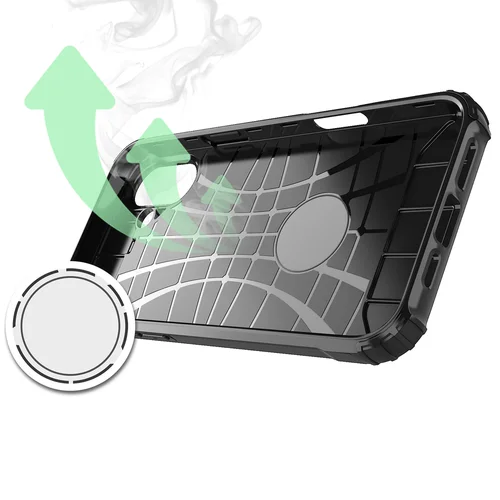 Hibridinė Armor dėklas iPhone 16e, mėlynas image 3