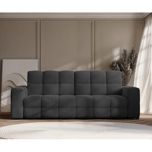 MOLLY trivietė išskleidžiama sofa, juoda image 3