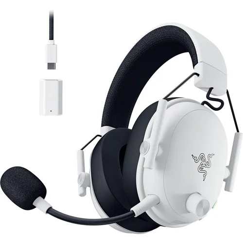 Razer BlackShark V3 Baltos ausinės image 2