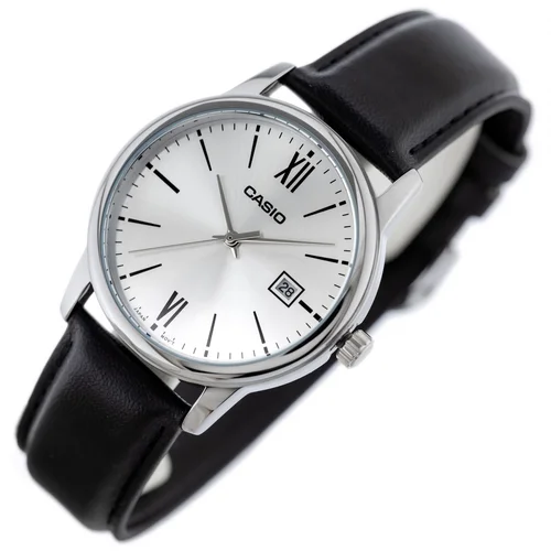 Casio MTP-V002L-7B3 vyriškas laikrodis, sidabrinis ciferblatas image 2