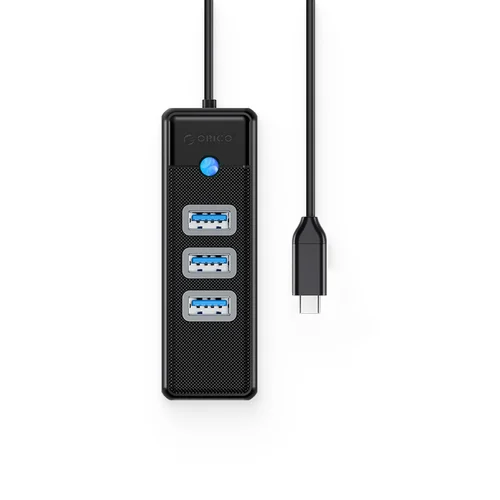 Orico PW3UR25-C3 USB-C šakotuvas 2.5G Ethernet, juodas image 2