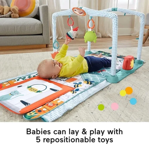 Fisher-Price 3in1 CRAWL & PLAY edukacinis kilimėlis image 2