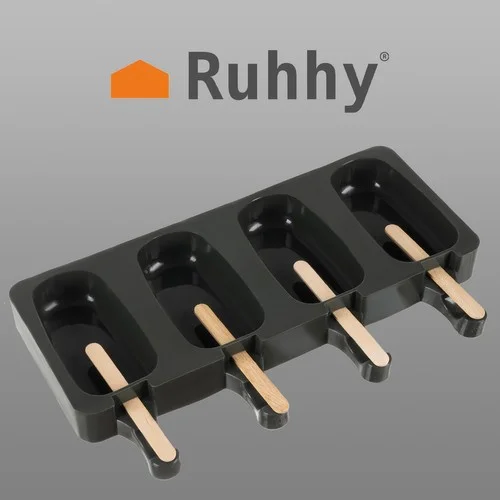 Ruhhy 20990 silikoninė ledų forma, 4 ertmės image 3
