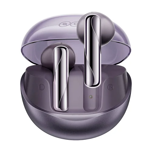 QCY AilyBuds Clear T32 violetinės belaidės ausinės image 3