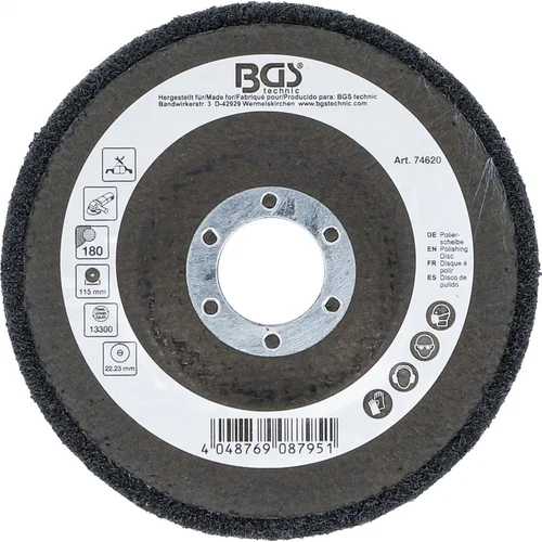 BGS technic 74620 poliravimo diskas 115 mm, 180 image 3