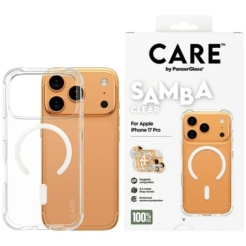 CARE by PanzerGlass Samba MagSafe dėklas iPhone 17 Pro, skaidrus image 1
