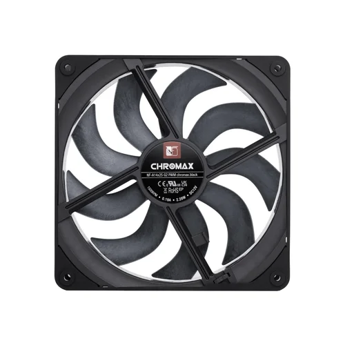 NF-A14x25 G2 PWM chromax.black 140 mm ventiliatorius, juodas image 1