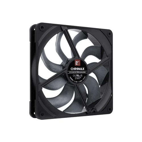NF-A14x25 G2 PWM chromax.black 140 mm ventiliatorius, juodas image 2