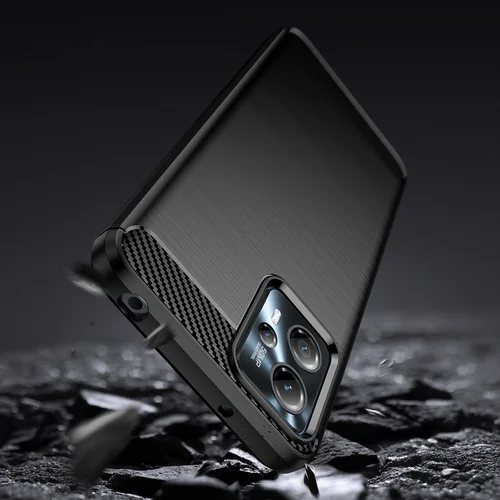 Motorola Moto G53 / G13 Carbon Case juodas dėklas image 3