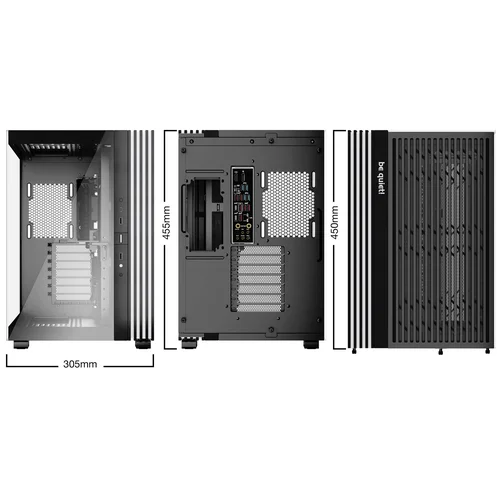 be quiet! LIGHT BASE 600 DX juodas Midi Tower korpusas image 2