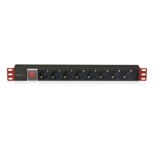 Techly I-CASE STRIP-81UD PDU 8 lizdų 1U juodas image 1