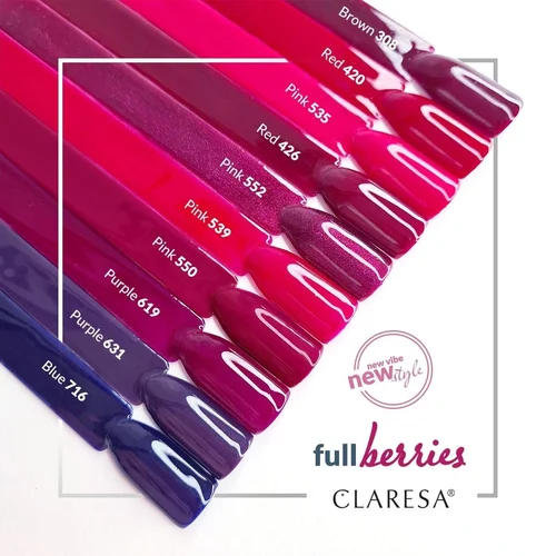 CLARESA RED 420 hibridinis nagų lakas 5 g image 2