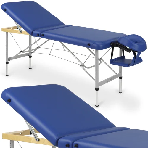 Habys Aero Plus Alu 60 Vinyl Flex K012 masažo stalas, tamsiai mėlynas image 1