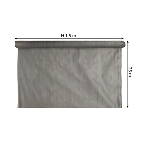 Pilkas apsauginis tinklas nuo saulės, 1,5 m x 25 m image 2