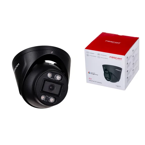 FOSCAM T8EP 8 MP PoE IP kamera, juoda image 1