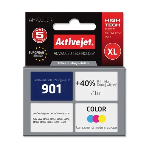 Activejet AH-901CR spalvota rašalo kasetė 21 ml image 1