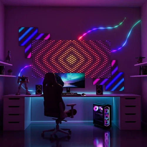 Twinkly Matrix 500 RGB LED užuolaidų girlianda, 50 × 240 cm image 3