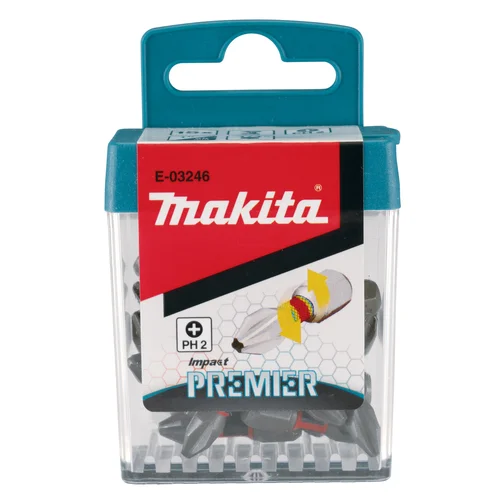 Makita E-03246 Torsion antgalis (C-form), PH2, 25 mm, 15 vnt image 2