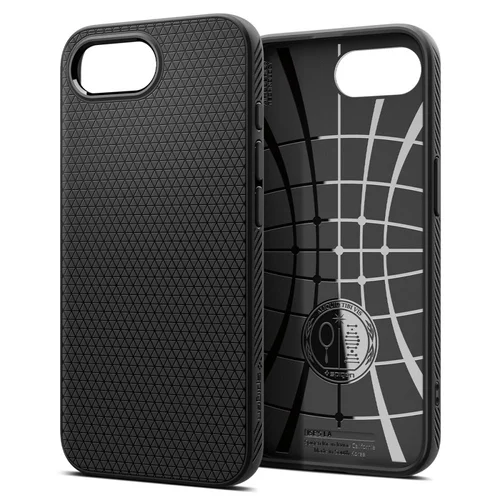 Spigen Liquid Air dėklas iPhone 16e, matinė juoda image 2