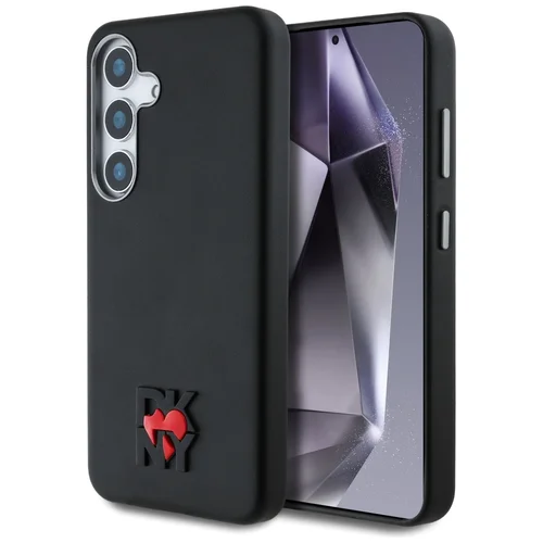 DKNY Odinė Širdis iš NY dėklas Samsung Galaxy S25, juodas image 1