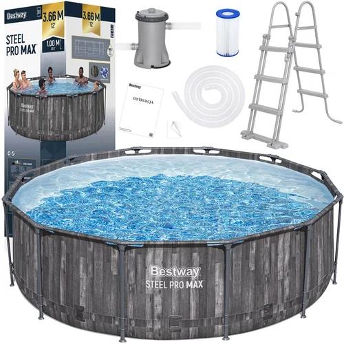 Bestway 5614X Steel Pro MAX baseinas 366 × 100 cm image 1