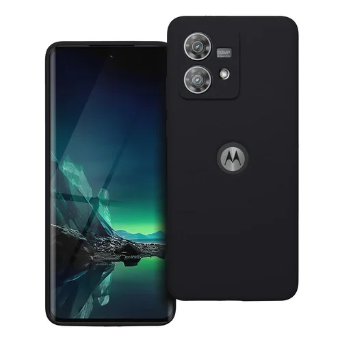 Motorola Edge 40 Neo 2 mm silikoninis dėklas, juodas image 1