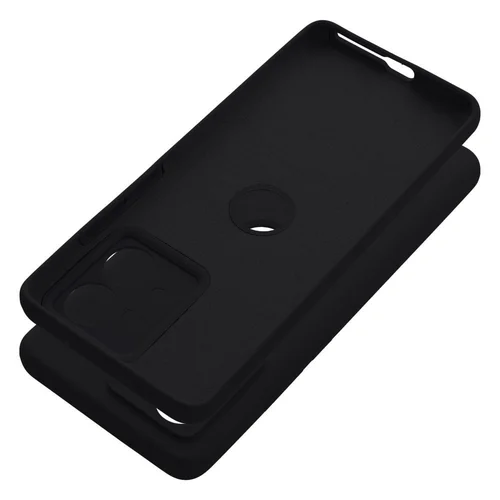 Motorola Edge 40 Neo 2 mm silikoninis dėklas, juodas image 3