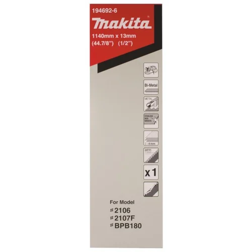 MAKITA 13 × 0,5 × 1140 mm 24T pjovimo juosta image 2