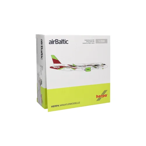 Herpa Airbus A220-300 airBaltic „50th A220“ 1:200 image 2
