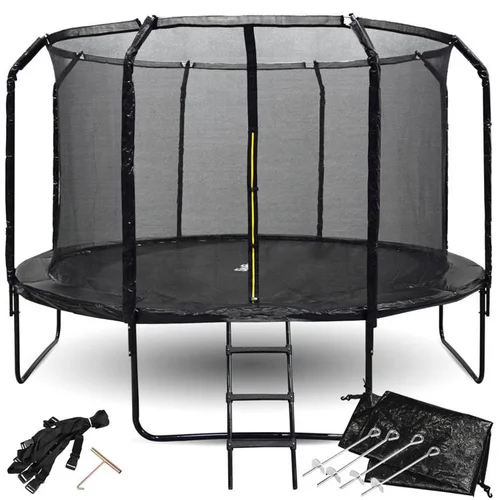 SkyFlyer 12FT sodo trampolinas 366 cm su kopėčiomis image 1
