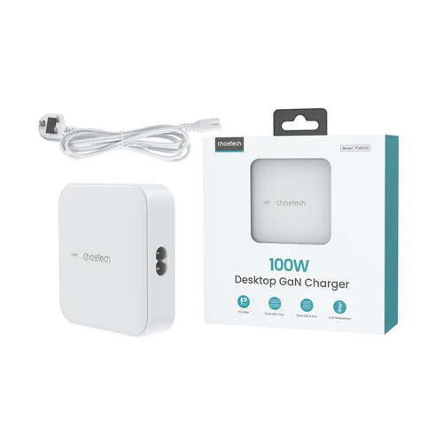 Choetech PD8008 GaN 100 W įkroviklis, baltas image 3