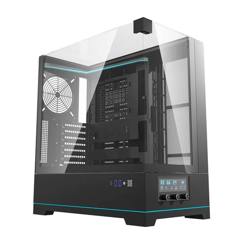 Darkflash DY450 ATX korpusas, juodas, be ventiliatorių image 2