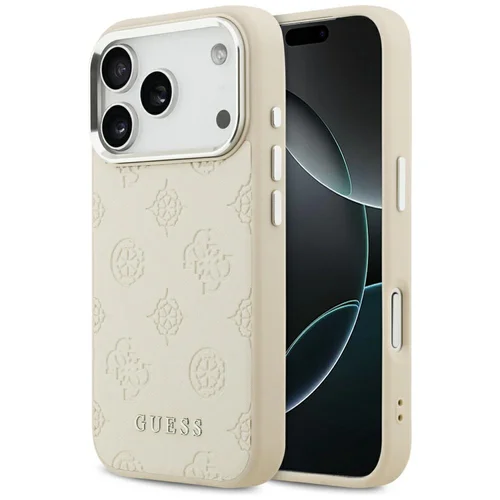 GUESS GUHMP17LPSPOSSSE dėklas iPhone 17 Pro MagSafe, smėlio spalvos image 1