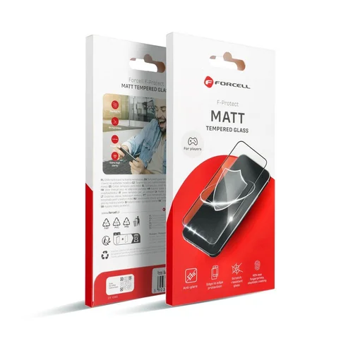 Forcell Matt Glass iPhone 15 Plus, juodas image 1
