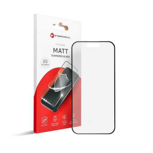 Forcell Matt Glass iPhone 15 Plus, juodas image 3