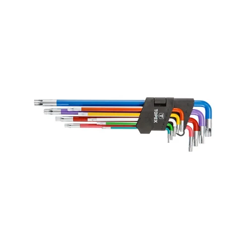 TOPEX Raktai Torx, T10-T50, spalvoti image 1
