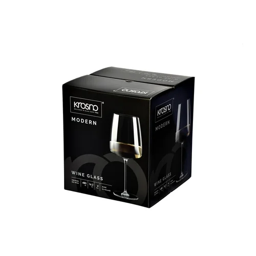 Krosno Vyno taurių komplektas Modern, stiklas, 0.480 l, 4 vnt. image 3
