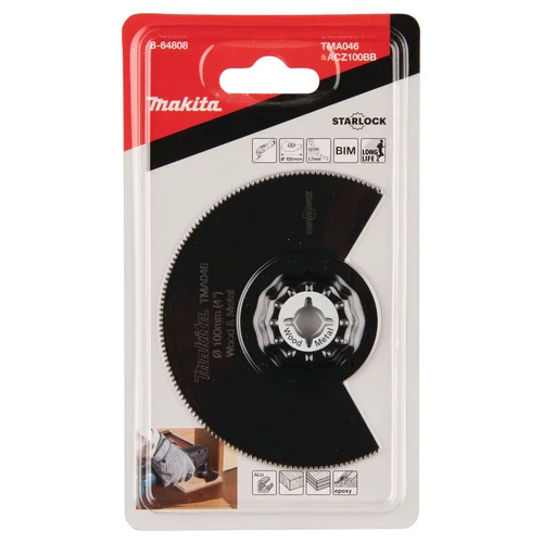 Makita B-64808 Multitool segmentiniai ašmenys, 100 mm image 3