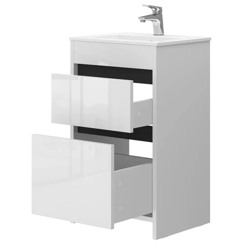 DETMOLD DT-50 balta vonios spintelė su praustuvu 500x400x819 image 2