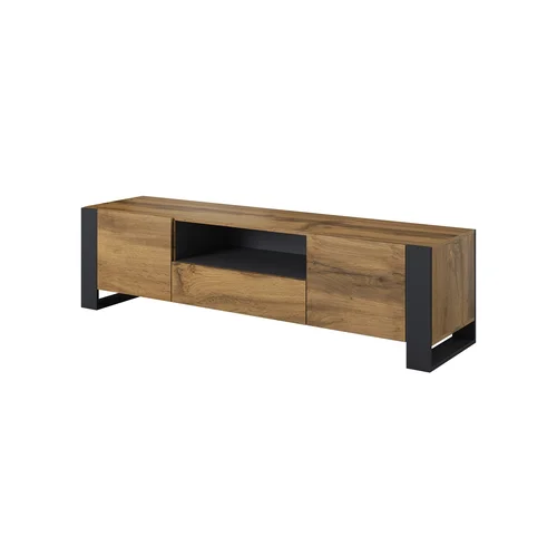 Cama WOOD televizoriaus stovas, Wotan/antracito image 2
