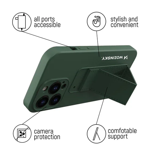 Wozinsky Kickstand Case dėklas Samsung Galaxy M31s, juodas image 2