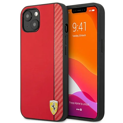 Ferrari FESAXHCP13SRE dėklas iPhone 13 mini, raudonas image 1