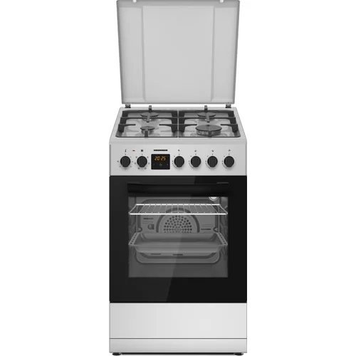 Kombinuota dujinė viryklė HFSC-S65MIXFD-SL HEINNER image 1