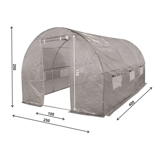 Armuota šiltnamio plėvelė 2.5×4 m Pilka image 2